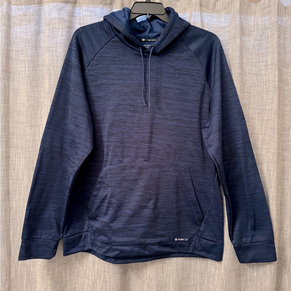 Blue/black heathered hoodie, Under Armour, size XXL